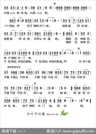 弦子弹到你门前