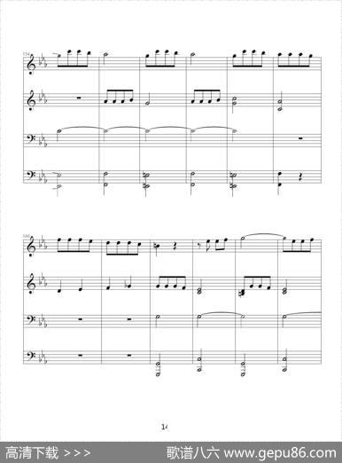 命运交响曲（四手联弹）|贝多芬-beethoven