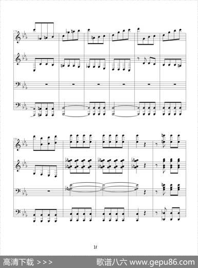 命运交响曲（四手联弹）|贝多芬-beethoven