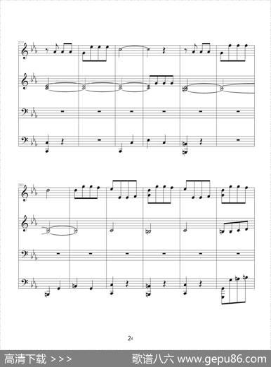 命运交响曲（四手联弹）|贝多芬-beethoven
