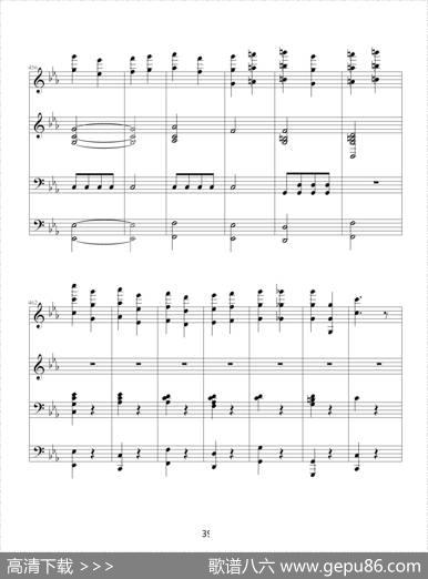 命运交响曲（四手联弹）|贝多芬-beethoven