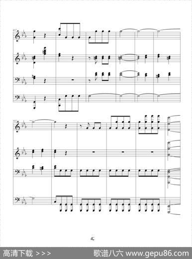 命运交响曲（四手联弹）|贝多芬-beethoven