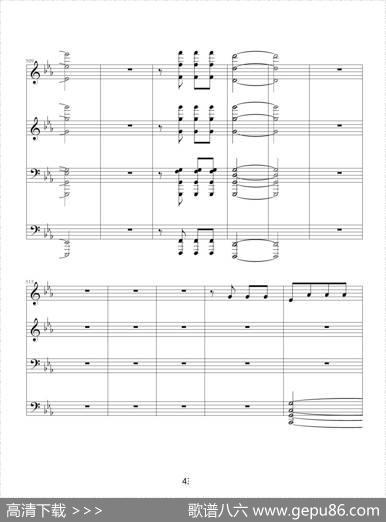 命运交响曲（四手联弹）|贝多芬-beethoven