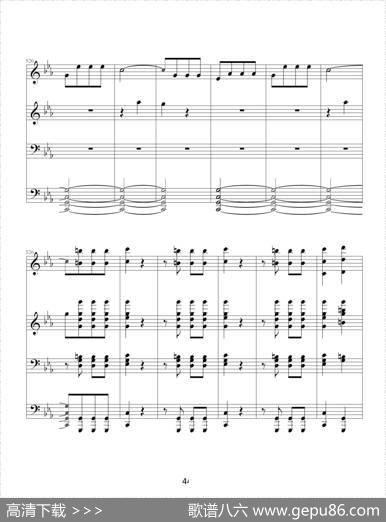 命运交响曲（四手联弹）|贝多芬-beethoven