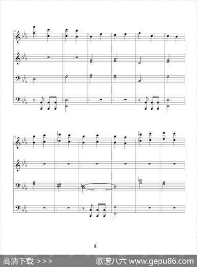 命运交响曲（四手联弹）|贝多芬-beethoven