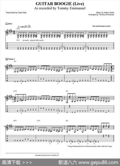 tommyemmanuel：guitarboogieliveatwoodsong（指弹吉他）