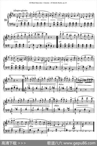 Concone-25MelodicStudieseasyandprogressive（16—20）|Concone