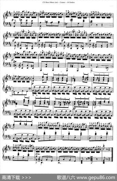 Cramer-84exercices（51—55）（克拉莫84首钢琴练习曲）|Cramer（克拉莫）
