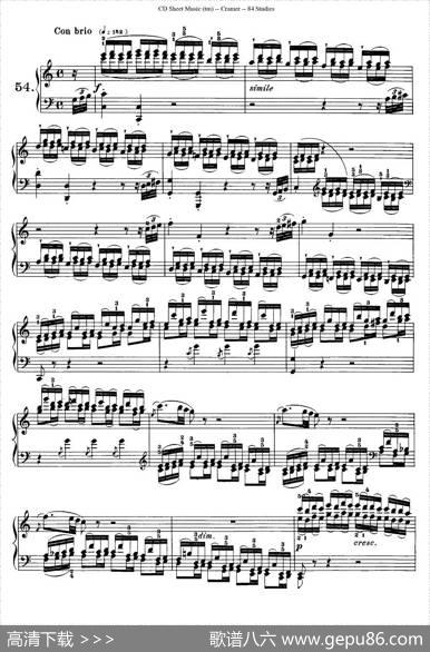 Cramer-84exercices（51—55）（克拉莫84首钢琴练习曲）|Cramer（克拉莫）