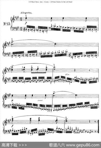 Czerny-24PianoStudie（8—16）（车尔尼-24首钢琴练习曲）|Czerny（车尔尼）