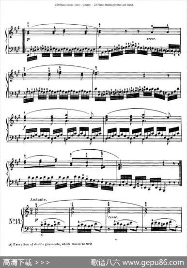 Czerny-24PianoStudie（8—16）（车尔尼-24首钢琴练习曲）|Czerny（车尔尼）
