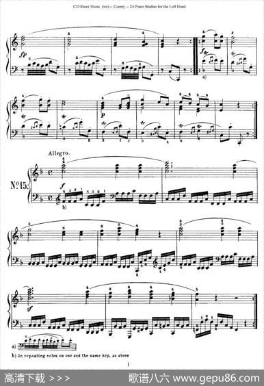 Czerny-24PianoStudie（8—16）（车尔尼-24首钢琴练习曲）|Czerny（车尔尼）