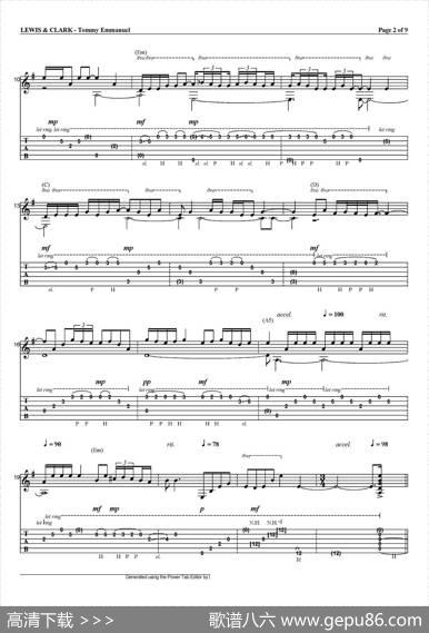 tommyemmanuel：lewisandclark（指弹吉他）