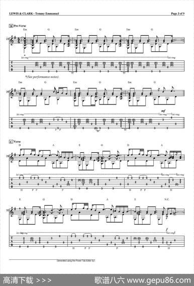 tommyemmanuel：lewisandclark（指弹吉他）