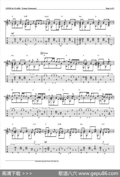 tommyemmanuel：lewisandclark（指弹吉他）