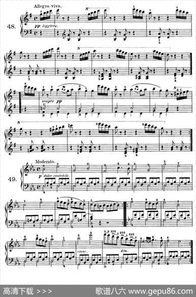 Czerny-100ProgressiveStudiesOp.139（47—57）|Czerny（车尔尼）