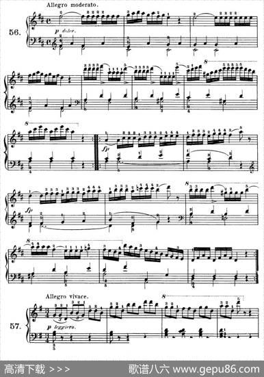 Czerny-100ProgressiveStudiesOp.139（47—57）|Czerny（车尔尼）