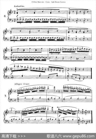 160Eight-MeasureExercises.Op.821（车尔尼160首钢琴八小节练习曲（1——18））|车尔尼