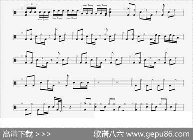 CNBLUE《孤独啊》鼓谱