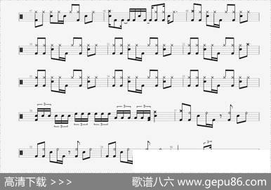 CNBLUE《孤独啊》鼓谱