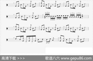 CNBLUE《孤独啊》鼓谱