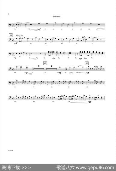 DanceofHarlequins（长号分谱）