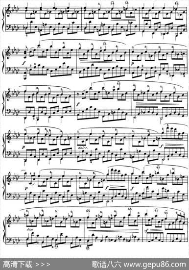 50首车尔尼Op.740钢琴手指灵巧技术练习曲（NO.45）|车尔尼