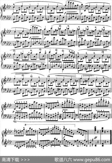 50首车尔尼Op.740钢琴手指灵巧技术练习曲（NO.45）|车尔尼
