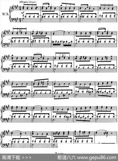 门德尔松无词歌Op.102（NO.5）|门德尔松