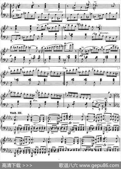 舒伯特降B大调即兴曲D.935，Op.142（NO.3）|舒伯特