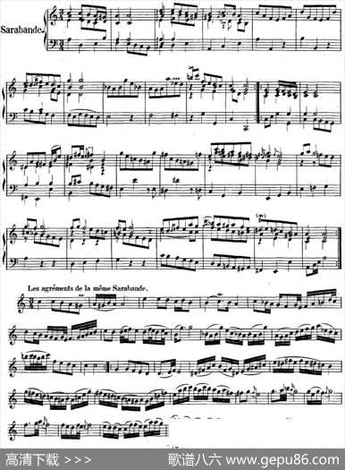 英国组曲No.2巴赫a小调2ndSuiteBWV807|巴赫