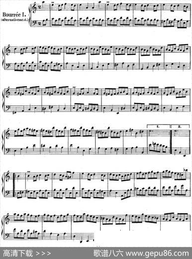 英国组曲No.2巴赫a小调2ndSuiteBWV807|巴赫