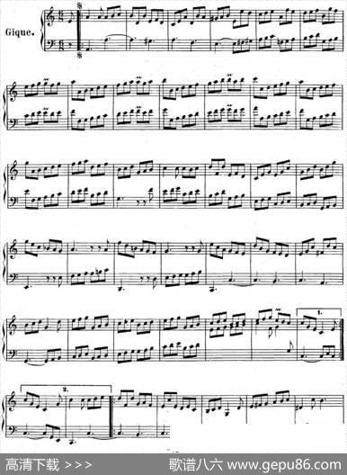 英国组曲No.2巴赫a小调2ndSuiteBWV807|巴赫