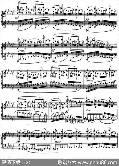 拉赫玛尼诺夫音乐瞬间Op.16No.2降e小调|拉赫玛尼诺夫