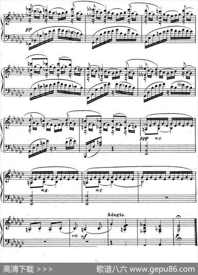 拉赫玛尼诺夫音乐瞬间Op.16No.2降e小调|拉赫玛尼诺夫