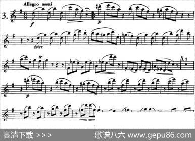 库劳长笛二重奏练习曲Op.10——Flute1（No.3）|Kuhlau(库劳)