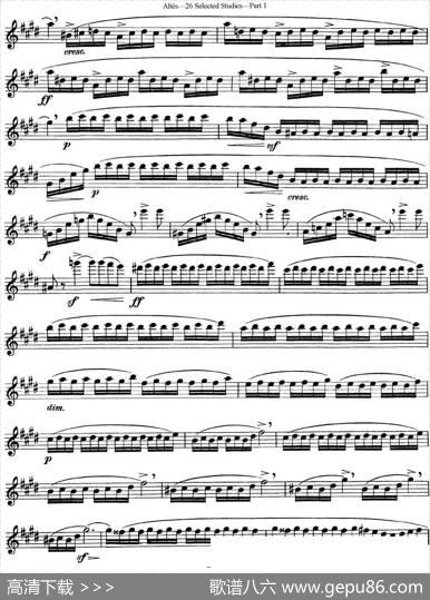 阿尔泰斯26首精选长笛练习曲（NO.13）|Altes（阿尔泰斯）