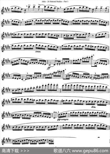 阿尔泰斯26首精选长笛练习曲（NO.13）|Altes（阿尔泰斯）