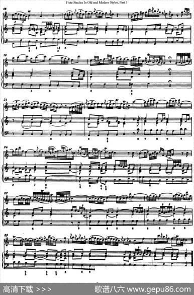 斯勒新老风格长笛练习重奏曲（第三部分）（NO.1-NO.2）|SiegfriedThieleS.(斯勒)