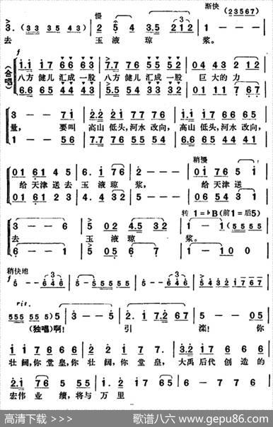 引滦颂（电视歌舞《英雄的雕像》选曲） - 朱振声、王孟强|胡俊成