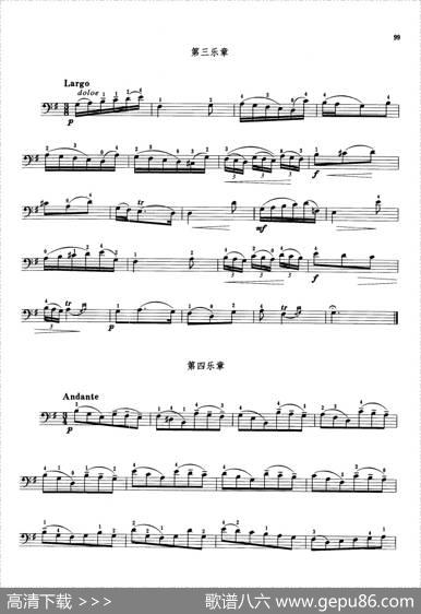 马尔切洛e小调奏鸣曲（大提琴）|马尔切洛