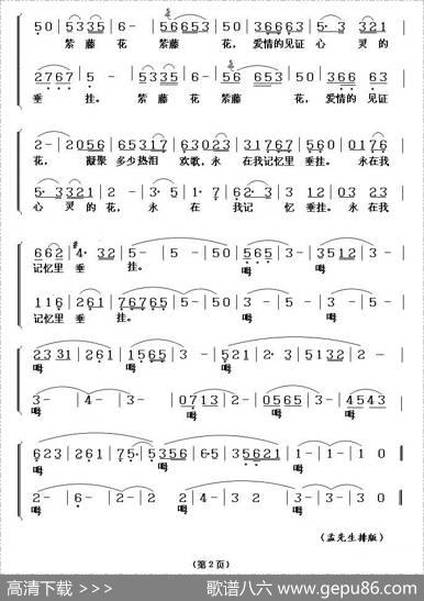 紫藤花（歌剧《伤逝》选曲） - 王泉、韩伟|施光南