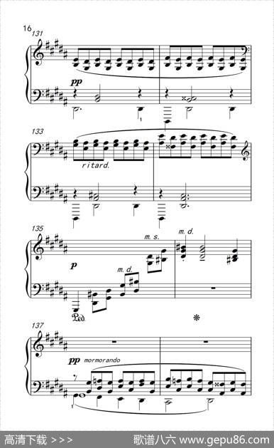 莫什科夫斯基钢琴练习曲（第十三首）