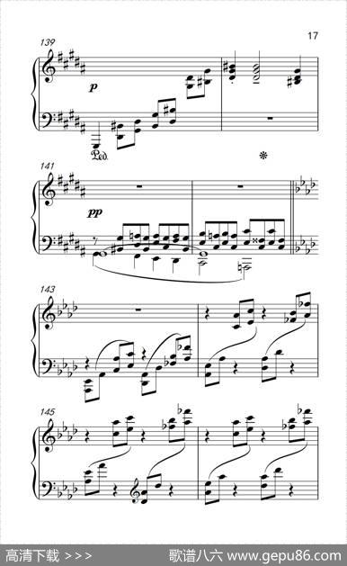 莫什科夫斯基钢琴练习曲（第十三首）