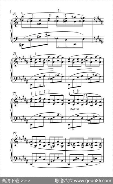 莫什科夫斯基钢琴练习曲（第十三首）