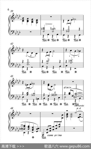 莫什科夫斯基钢琴练习曲（第十三首）