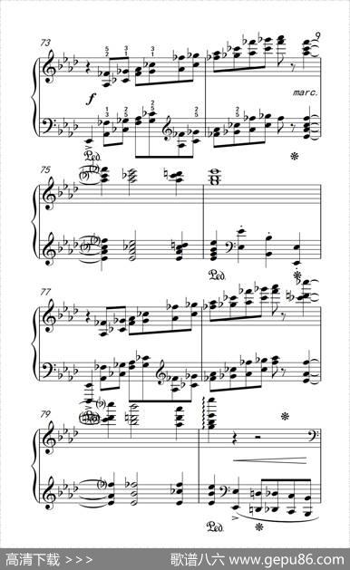 莫什科夫斯基钢琴练习曲（第十三首）