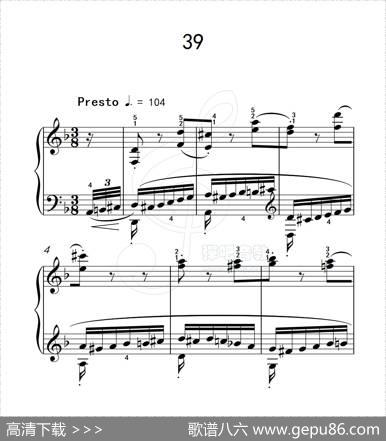 练习曲39（克拉莫钢琴练习曲60首）