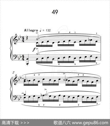 练习曲49（克拉莫钢琴练习曲60首）