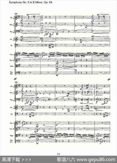 SymphonyNo.5inEMinor,Op.（64E小调第五交响曲Op.64第）